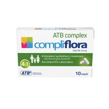 Витамины и БАДы для пищеварительной системы Compliflora ATB complex   Пищевая добавка  для поддержки флоры 10 капсул