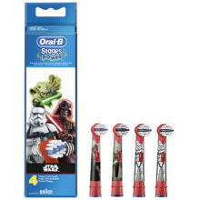 Аксессуары для зубных щеток и ирригаторов Сменная головка Star Wars Oral-B EB 10-4FFS  4UD Красный