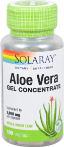 Solaray Aloe Vera Gel Concentrate Растительный экстракт  алоэ вера 100 растительных таблеток