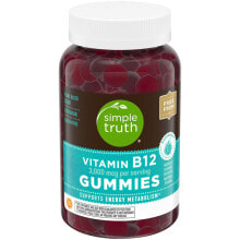 Витамины группы B Simple Truth Vitamin B12 Витамин В12 для энергетической поддержки Без глютена 3000 мкг 100 мармеладок