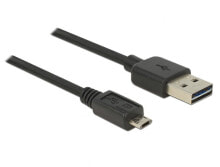 Компьютерные разъемы и переходники DeLOCK 83851 USB кабель 3 m 2.0 USB A Micro-USB B Черный
