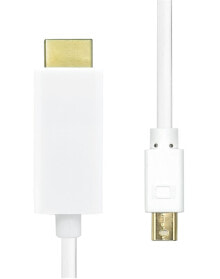 Компьютерные разъемы и переходники ProXtend MDP1.2-HDMI-001W видео кабель адаптер 1 m Mini DisplayPort Белый