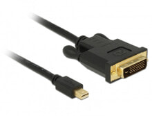 Компьютерные разъемы и переходники DeLOCK 83987 видео кабель адаптер 0,5 m Mini DisplayPort DVI-D Черный