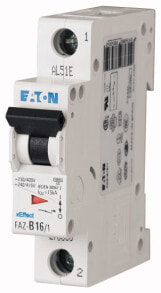 Автоматика для электрогенераторов eaton FAZ-C6/1 прерыватель цепи Миниатюрный выключатель С-тип 278555