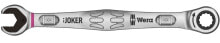 Рожковые, накидные, комбинированные ключи Ключ комбинированный гаечный с трещоткой Joker Wera 073268 8 мм