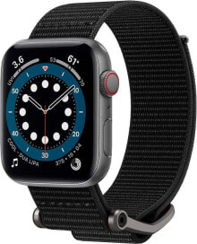 Аксессуары для умных часов и браслетов Spigen Pasek Spigen Durapro Flex Apple Watch 4/5/6/7/SE 44/45mm Black