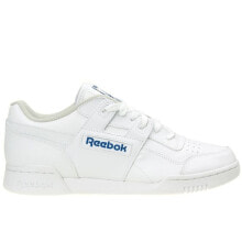 Мужские кроссовки Мужские кроссовки повседневные белые кожаные низкие демисезонные дышащие Reebok Workout Plus