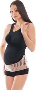 Бандажи для беременных TOROS-GROUP pregnancy belt with reinforcement, porous beige size 3