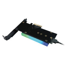 Устройства для чтения карт памяти LC-Power PCI-Разъем M.2-NVME-SSD, PCIe, M.2, PCIe 4.0, Черный, Пассивный, CE
