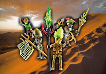 Детские игровые наборы и фигурки из дерева Набор Playmobil Сундук с сюрпризом для скелета PLAYMOBIL Novelmore - Салахари-Сэндс-воин-скелет (серия 1)70752