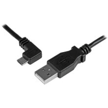 Компьютерные разъемы и переходники StarTech.com USBAUB50CMLA USB кабель 0,5 m 2.0 USB A Micro-USB B Черный