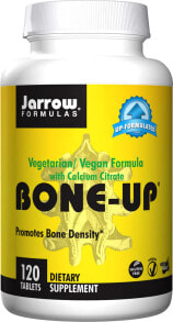 Витамины и БАДы для мышц и суставов Jarrow Formulas Bone Up Комплекс с цитратом кальция, витаминами K2 и D2 для оптимальной поддержки костей и костного мозга 120 таблеток