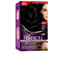 Краска для волос Wella Color Perfect 7 Color Cream 1/0 Стойкая масляная крем-краска для волос, оттенок черный