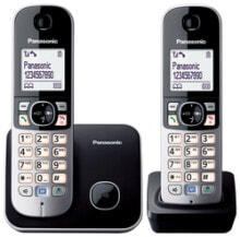 Радиотелефоны Panasonic KX-TG6812GB телефонный аппарат DECT телефон Черный Идентификация абонента (Caller ID)