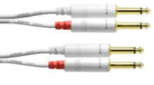 Акустические кабели cordial CFU 6 PP-SNOW аудио кабель 6 m 2 x 6,35 мм Белый