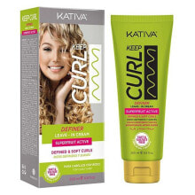 Гели и лосьоны для укладки волос Kativa Keep Curl Definer Крем для придания формы и разделения вьющихся и кудрявых волос  200 мл