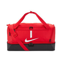Мужские спортивные сумки мужская спортивная сумка красная текстильная средняя для тренировки с ручками через плечо Nike Academy Team Hardcase