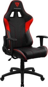 Компьютерные кресла Игровое кресло для ПК Мягкое сиденье Черный, Красный ThunderX3 EC3BR