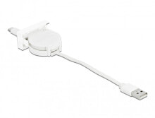 Кабели и провода для строительства DeLOCK 81318 USB кабель 0,62 m 2.0 USB A USB C Белый