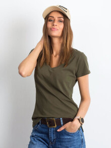 Женские футболки Женская футболка с V-образным вырезом Factory Price