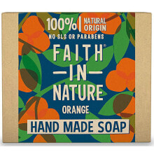 Кусковое мыло Faith In Nature Orange Hand Made Soap Кусковое мыло ручной работы с апельсиновым ароматом 100 г