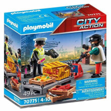 Детские игровые наборы и фигурки из дерева Конструктор Playmobil Таможенный досмотр 70775