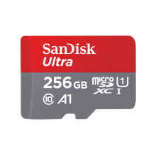Карты памяти для фото- и видеокамер sanDisk Ultra microSD карта памяти 256 GB MicroSDXC UHS-I Класс 10 SDSQUNR-256G-GN6TA