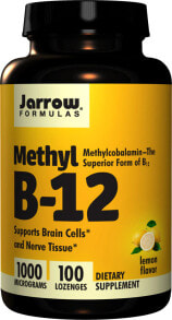 Витамины группы B Jarrow Formulas Methyl B-12 Lemon Витамин  B12 1000 мг 100 пастилок
