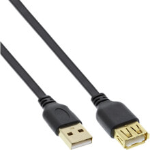 Компьютерные разъемы и переходники InLine 34615F USB кабель 1,5 m 2.0 USB A Черный