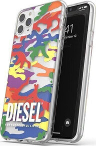 Чехлы для смартфонов Diesel DIESEL CLEAR CASE PRIDE CAMO AOP IPHONE 12 PRO MAX WIELOBARWNY standard
