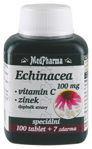 MedPharma--Эхинацея 100 мг + витамин С + цинк 107 таблеток