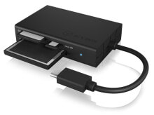 Устройства для чтения карт памяти ICY BOX IB-CR401-C3 кардридер Черный USB 3.2 Gen 1 (3.1 Gen 1) Type-C