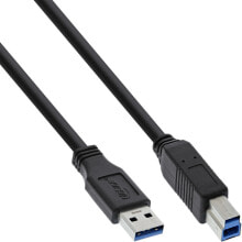 Компьютерные разъемы и переходники inLine 1.5m USB 3.0 USB кабель 1,5 m USB A USB B Черный 35315