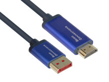 Компьютерные разъемы и переходники Alcasa 4860-SF020B видео кабель адаптер 2 m DisplayPort HDMI Черный, Синий