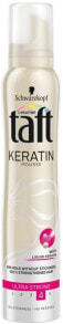 Мусс и пенка для укладки волос Schwarzkopf Taft Keratin Mousse Кератиновый мусс для ультрасильной фиксации волос 200 мл