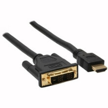 Компьютерные разъемы и переходники InLine 17665P видео кабель адаптер 5 m HDMI DVI-D Черный