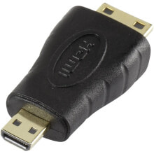 Компьютерные разъемы и переходники SpeaKa Professional SP-5136932 гендерный адаптер HDMI Mini (C) HDMI Micro (D) Черный