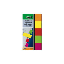 Закладки для книг для школы sigel HN650 самоклеящийся ярлык Зеленый, Оранжевый, Розовый, Красный, Желтый 200 шт