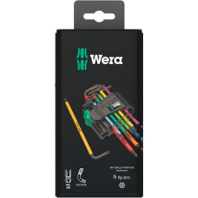 Инструменты для велосипедов WERA 967/9 TX BO SB L-key Set Blacklaser