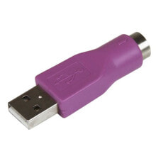 Компьютерные разъемы и переходники StarTech.com GC46MFKEY кабельный разъем/переходник USB A PS/2 Фиолетовый