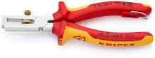 Инструменты для работы с кабелем Клещи с накатанной головкой и контргайкой для удаления изоляции электроизолированные Knipex 11 06 160 T KN-1106160T