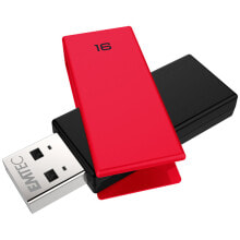 USB  флеш-накопители Emtec C350 Brick USB флеш накопитель 16 GB USB тип-A 2.0 Черный, Красный ECMMD16GC352