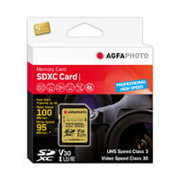 Карты памяти AgfaPhoto SDXC UHS I 128GB Professional High Speed U3 V30 - Extended Capacity SD (SDXC)