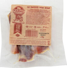 Лакомства для собак dUVO + Farmz Serrano mini smoked pork bones 40g