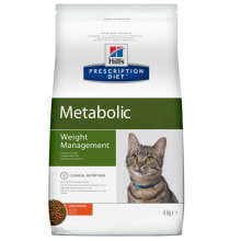 Сухие корма для кошек Сухой корм для кошек Hill's Prescription Diet способствует снижению и контролю веса, диетический, с курицей 4 кг
