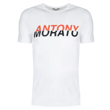 Мужские футболки Мужская футболка повседневная белая с надписями  Antony Morato T-shirt