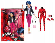 Куклы модельные Кукла Маринет BANALINE Miraculous Ladybug c костюмом Леди Баг - Леди Баг и Супер Кот,26 см