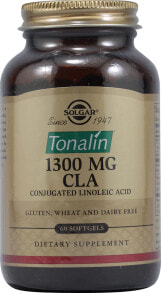 Жиросжигатели solgar Tonalin CLA Конъюгированная линолевая кислота 1300 мг 60 гелевых капсулы