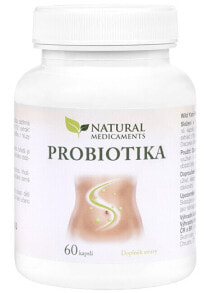 Пребиотики и пробиотики Natural Medicaments Probiotica Комплекс с пробиотиками и клетчаткой инулина для кишечной микрофлоры 10 млрд КОЕ 60 капсул