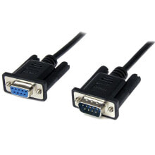 Компьютерные разъемы и переходники StarTech.com SCNM9FM2MBK кабель последовательной связи Черный 2 m DB-9